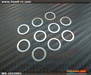 10x15x0.1mm Washer For Main Rotor (10pcs) - Agile 7.2