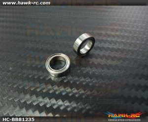 NMB MR128ZZ Ball Bearings 8x12x3.5 (2pcs, 60-8123) For WARP 360