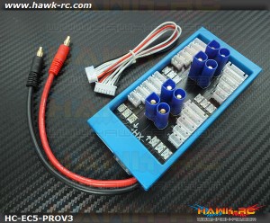 Hawk Creation Para Board V3 1-4 Parallel Charge Adapter EC5, 40A Fuse Protect