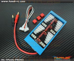 Hawk Creation Para Board V3 1-4 Parallel Charge Adapter T-Plug, 40A Fuse Protect