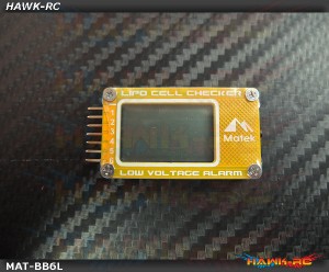 Matek 6S Lipo Wattage Checker (LCD Display, Alarm)