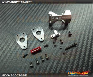 Hawk Creation Upgarde Tail Gear Unit (Silver & Red C/M) For Warp 360