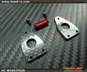 Hawk Creation Reinforcement Tail Side Frame With Cross Member V2 (Red) For Warp 360