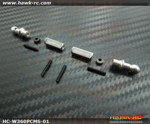 Hawk Creation Breakaway Canopy Mounting Set (Silver) For Warp 360