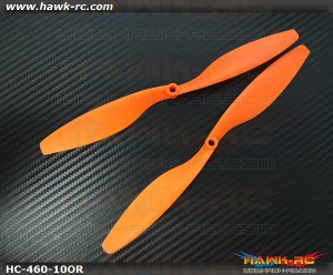 Hawk Creation 10x45 Propeller For Qudacopter (1pair, Orange)