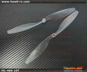 Hawk Creation 10x45 Propeller For Qudacopter (1pair, Transparent)