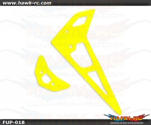 Fusuno Neon Yellow 1.2mm Fiberglass Hor/Ver Fins Trex 250/SE/Pro