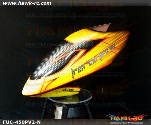 FUSUNO New Design Airbrush Fiberglass Canopy Trex 450Pro V2 Type N