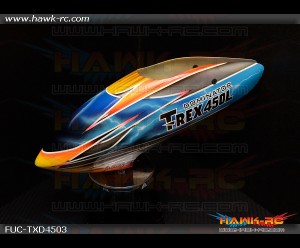 FUSUNO Tropic Thunder Airbrush Fiberglass Canopy Trex 450L Dominator