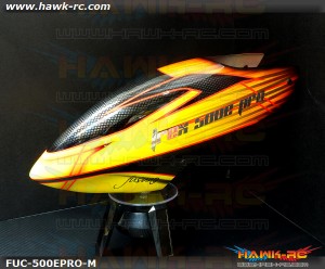 FUSUNO New Design Airbrush Fiberglass Canopy Trex 500E Pro Type M