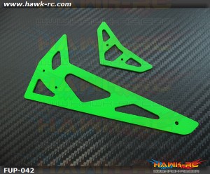 FUSUNO Neon Green Fiberglass Hor/Ver Fins Trex 500 XL 1.5mm