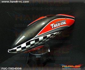 FUSUNO Monte Carlo Airbrush Fiberglass Canopy Trex 450L Dominator