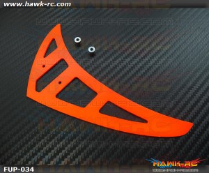 Fusuno Neon Orange 1.5mm Fiberglass Vertical Fin Logo 400