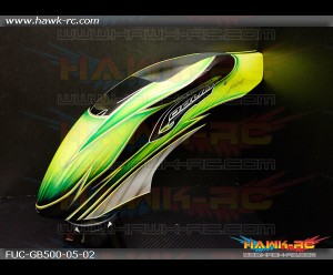 Fusuno Samrock Airbrush Fiberglass Canopy Goblin 500