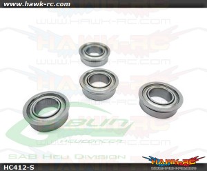 SAB ABEC-5 Flanged Bearing Ø5 x Ø13 x 4(4pcs) - Goblin 500