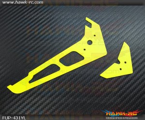 FUSUNO Neon Yellow FG Hor/Vert Fins Gaui X4/4II