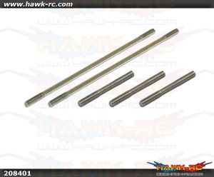 X5 Thread Rod for CCPM (2x23.5mm)x3 (2x65mm)x2