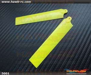 KBDD Extreme Edition Main Blades for Blade MCPX Helicopter- Neon Yellow