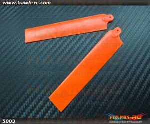 KBDD Extreme Edition Main Blades for Blade MCPX Helicopter- Neon Orange