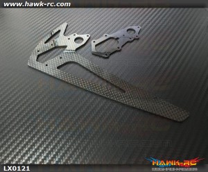 Logo 600 Carbon Tail Set (2mm CF)