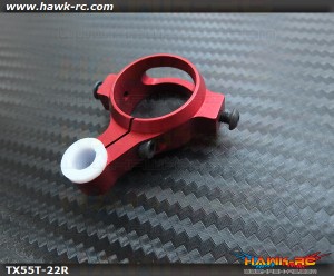 Quick UK 21.5~22mm Tail Clamp & Pushrod Guide (Red)