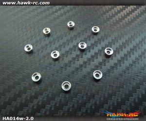 RJX Metal Finish cap for 2mm Screw (10pcs ) Silver