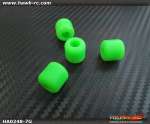 Landing skid Rubber Nut (Green 7mmΦ)