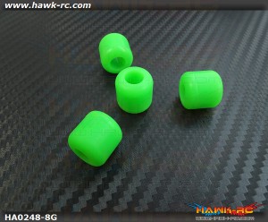 Landing skid Rubber Nut (Green 8mmΦ)