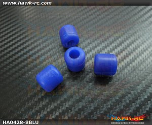 Landing Skid Rubber Nut (Blue 8mmΦ)