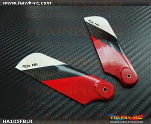 RJX Red 105mm CF Tail Blades 