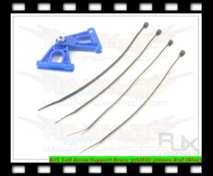 RJX Tail Boom Support Brace 3x6MM/4x6mm Rod (Blue)