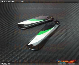 RJX Vector Green 80mm Tail CF Blades