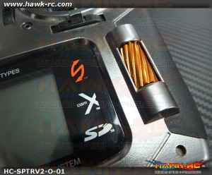 Hawk Creation CNC 7075 Alloy Slant Roller Button For DX6 G2/DX7 G2/8/9 (Orange) - New Orange