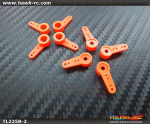 Gear Protect Servo Horn for Hitec 65HB/MG 5065MG 995 999 (Orange,8pcs)