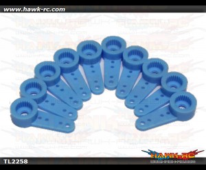 Gear Protect Servo Horn for Hitec 65HB/MG 5065MG 995 999 (Blue,10pcs)