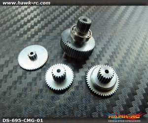 ServoKing DS-695 Complete Servo Gear Set (Include Bearings)