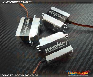 ServoKing DS-695HV CCPM Servo Combo (3pcs)