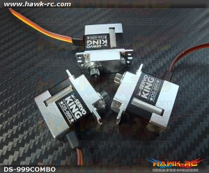 ServoKing DS-999 CCPM Micro Servo Combo (3pcs)