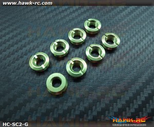 Hawk TX Switch Cap Green V2 (Flat Bottom, Futaba / FrSKY X9D)