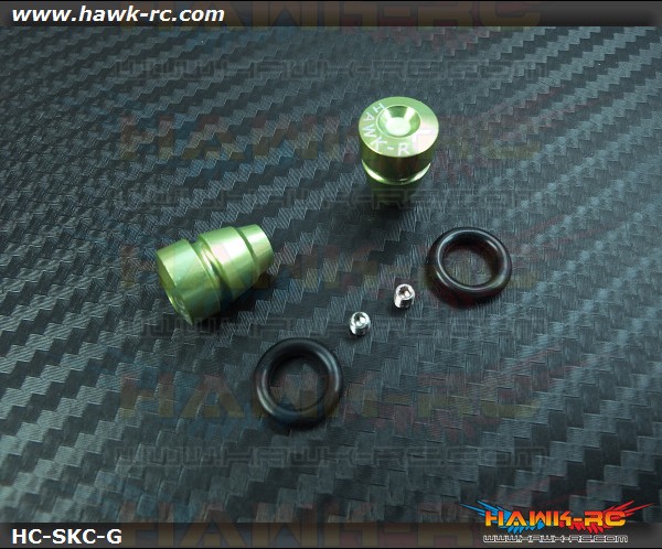 Hawk TX Switch Knobs Cap Green Short (2pcs, Fit All Brand TX)