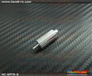 Hawk Creation CNC Metal Roller Button For Spektrum DX6i,7S,8,9 (Silver)