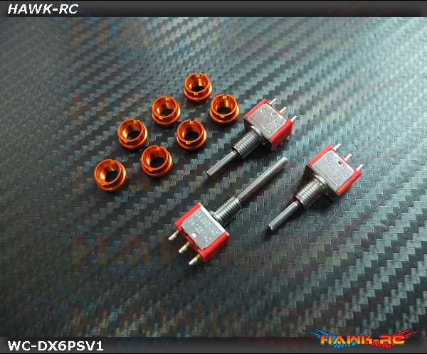 Hawk TX Switch & Cap Kit For DX6 SPM6700