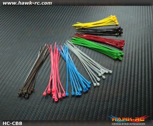 Rainbow Cable Binder (8 Colors, 80pcs) 2.5x100mm