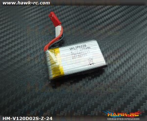 V120D02S 600mAh 3.7V 20C Lipo