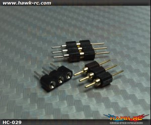 Hawk Creation Micro Size Motor Plug (2 pairs)