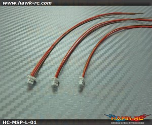 Micro Size Servo Plug (Wire 165mm, 3pcs) For 130 X