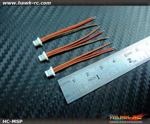 Micro Size Servo Plug (Wire 45mm, 3pcs) For mCP X, mSR x