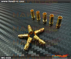 High Quality Gold Plated Banana Plug Connector 3.5mm x 5 Pairs
