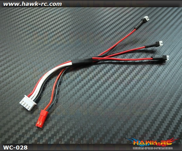 Hawk Creation 1 to 3 MCP X/2 Lipo Charge Adapter