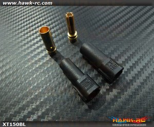 XT150 6mm High Current Plug Black x 1 Pair